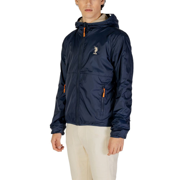 U.S. POLO ASSN. Blaue Polyamid-Jacke