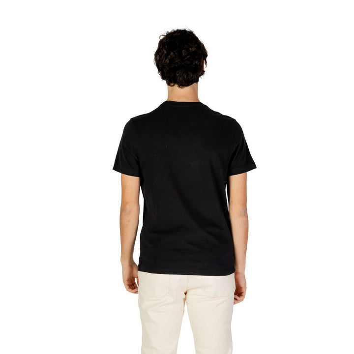 Schwarzes T-Shirt aus Baumwolle