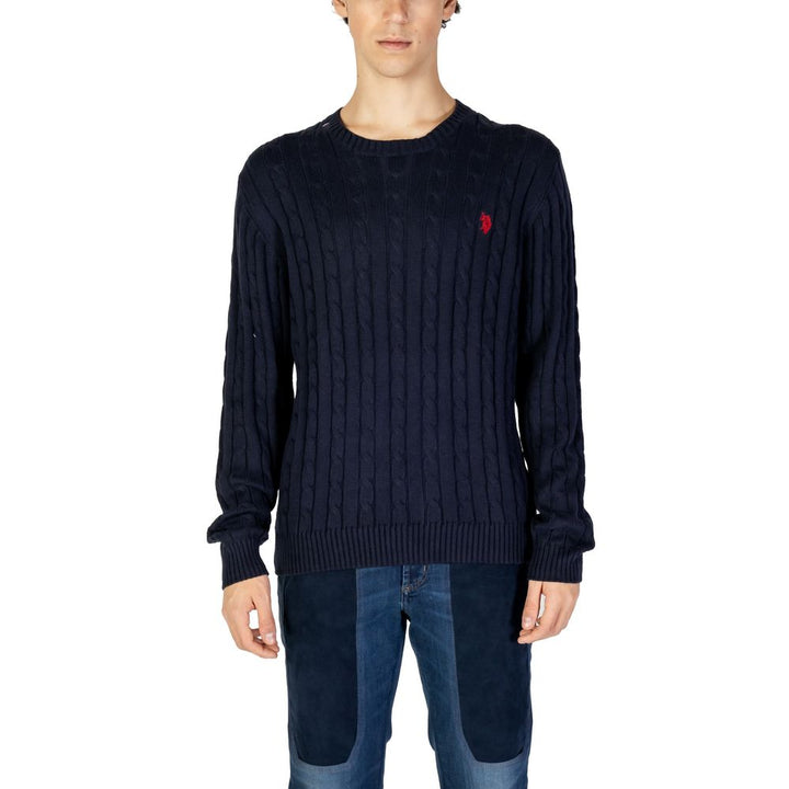 Blue cotton sweater