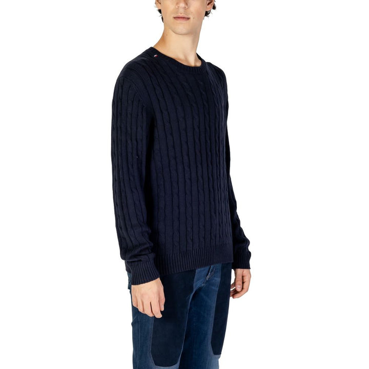 Blue cotton sweater