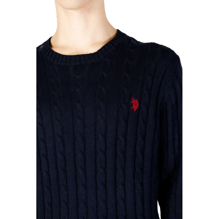Blue cotton sweater