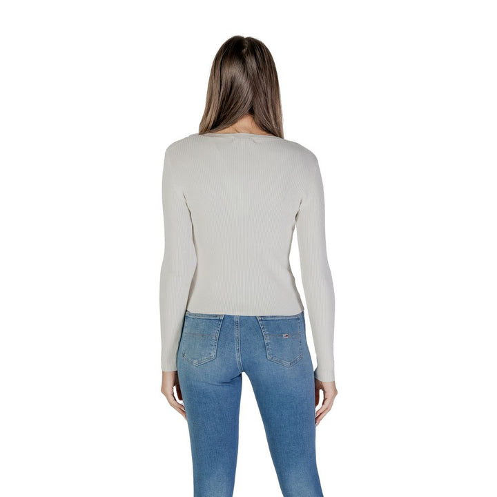 Cremefarbene Viskose-Oberteile & T-Shirt