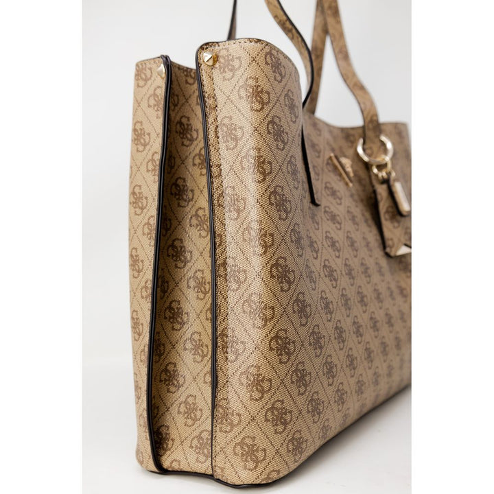 Beige Polyethylen Handtasche