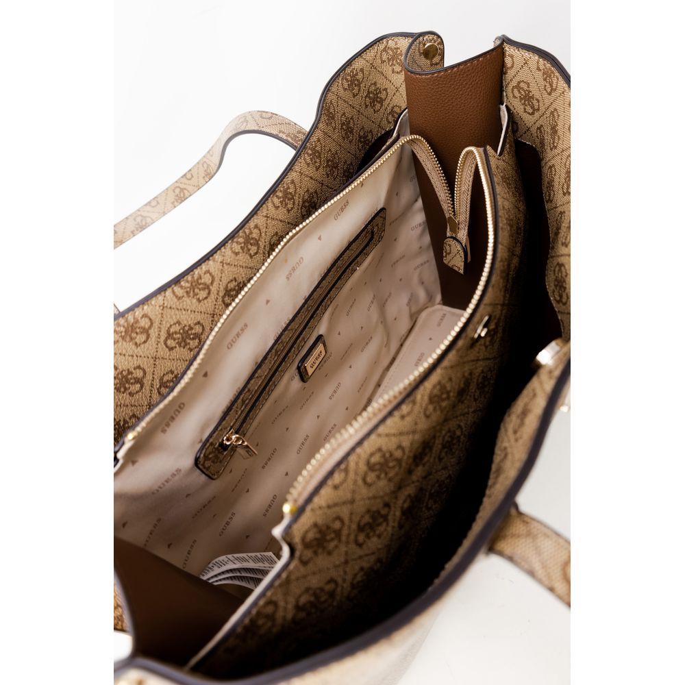 Beige Polyethylen Handtasche