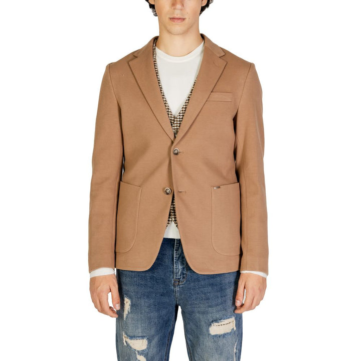Beige cotton blazer