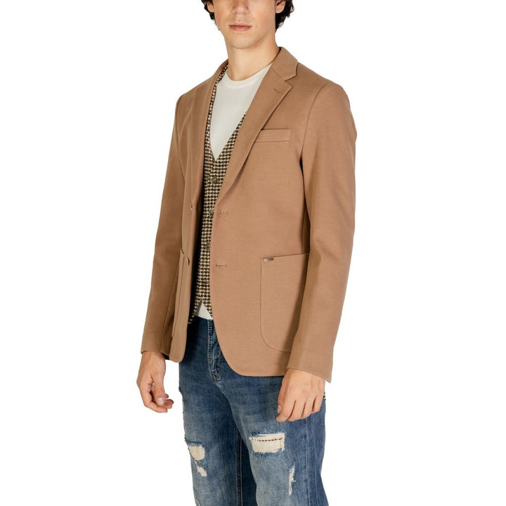 Beige cotton blazer