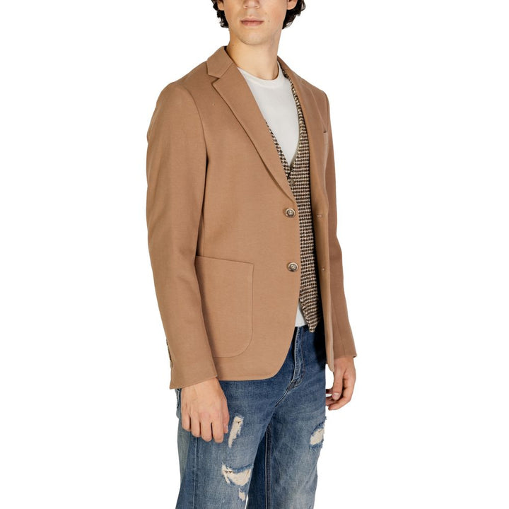 Beige cotton blazer