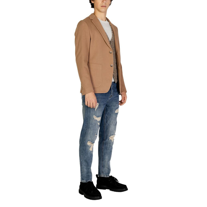 Beige cotton blazer