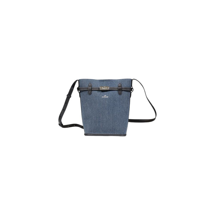 Replay Blaue Baumwollhandtasche