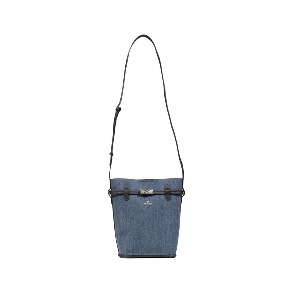 Replay Blaue Baumwollhandtasche