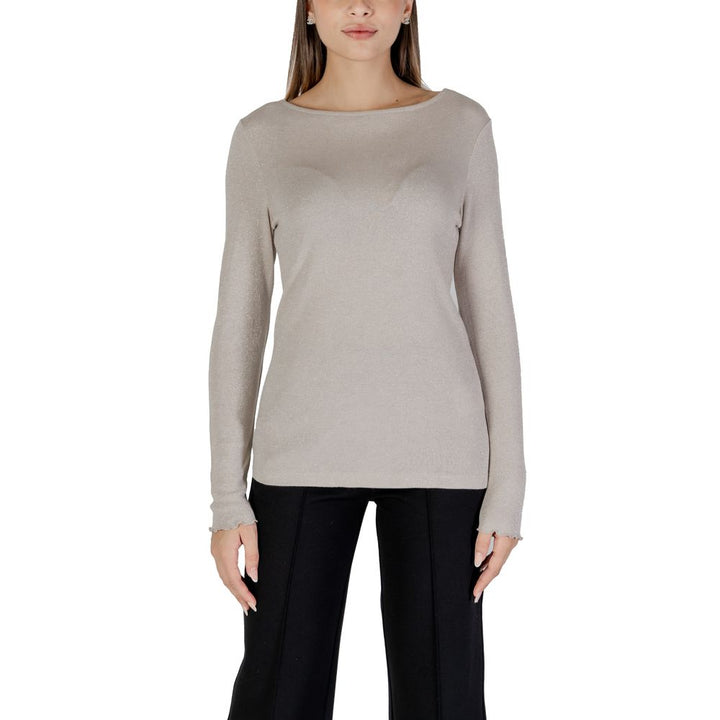 Beige viscose tops &amp; T-shirts