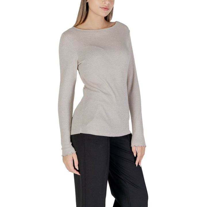 Beige viscose tops &amp; T-shirts