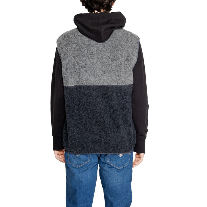 Black jacket made of recycled polyester