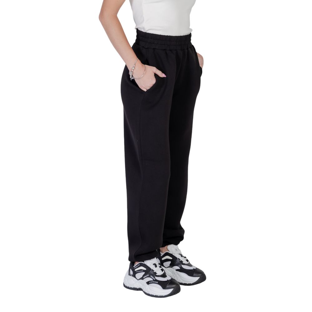 Schwarze Viskose Jeans & Hose