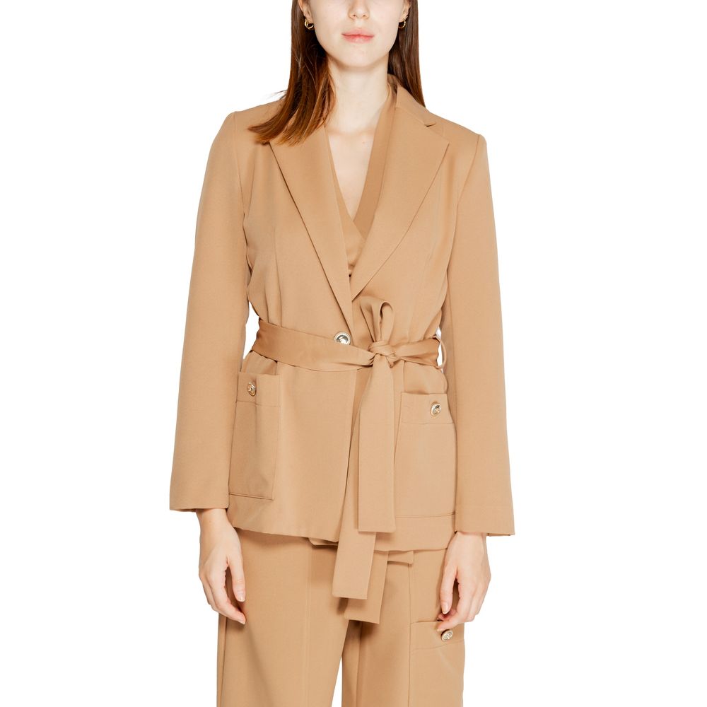 Beiger Polyester-Blazer