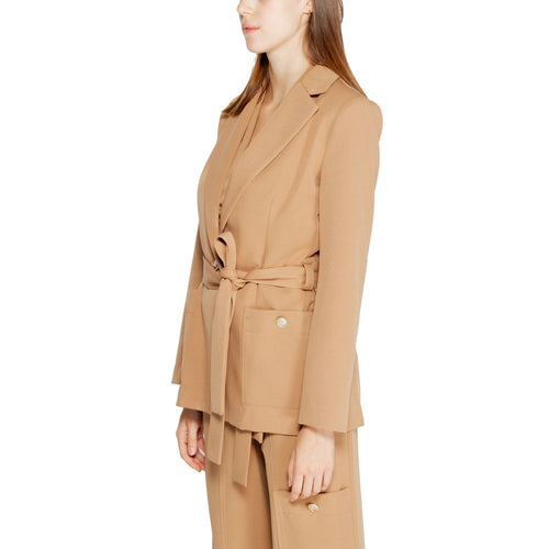 Beiger Polyester-Blazer