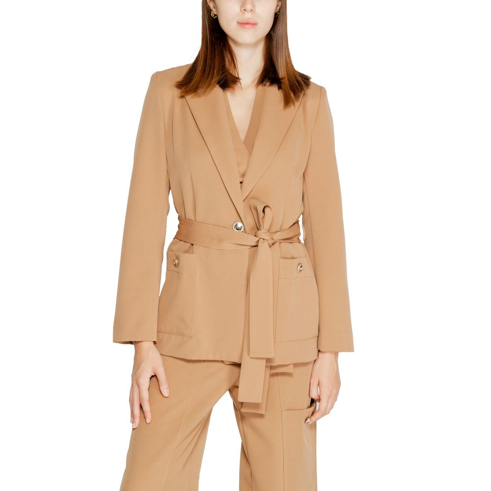 Beiger Polyester-Blazer