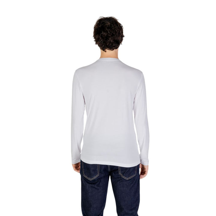 Weißes Modal-Langarmshirt