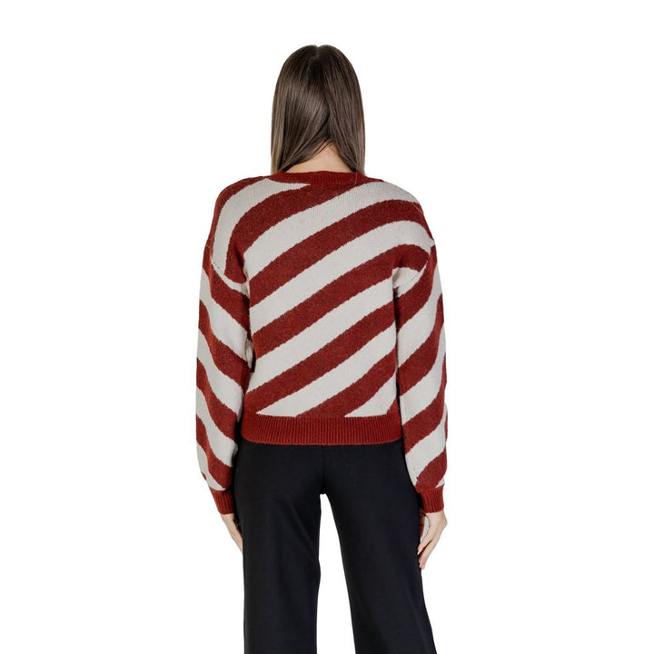 Vero Moda Bordeaux Pullover aus recyceltem Polyester