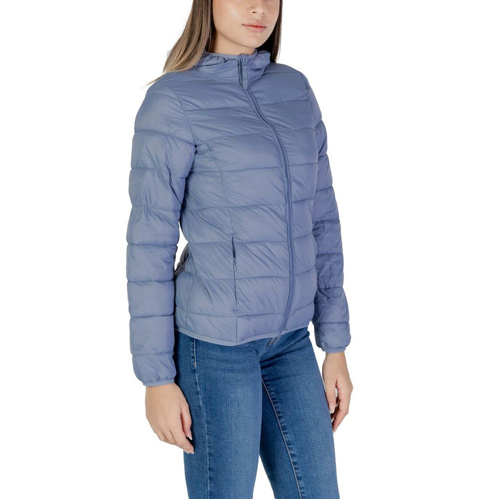 Blaue Nylon Jacken & Mantel