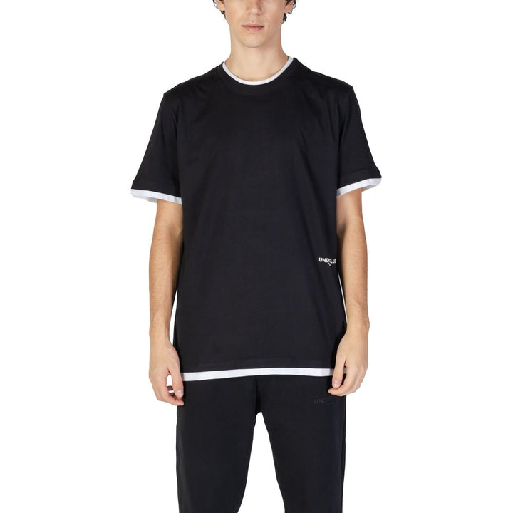 Schwarzes T-Shirt aus Baumwolle