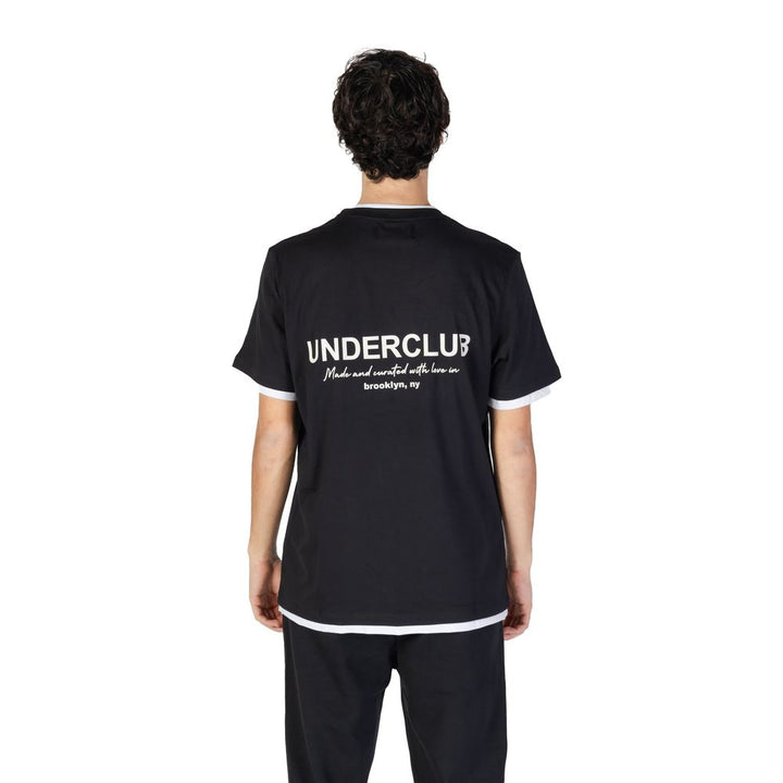 Schwarzes T-Shirt aus Baumwolle