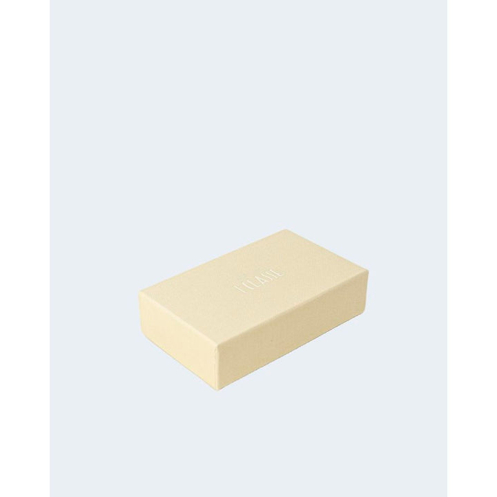 Beige leather keychain