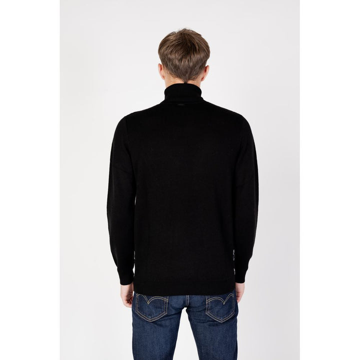 Black wool sweater