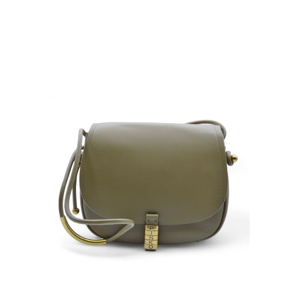 PINKO Grüne Leder Damen Crossbody Tasche