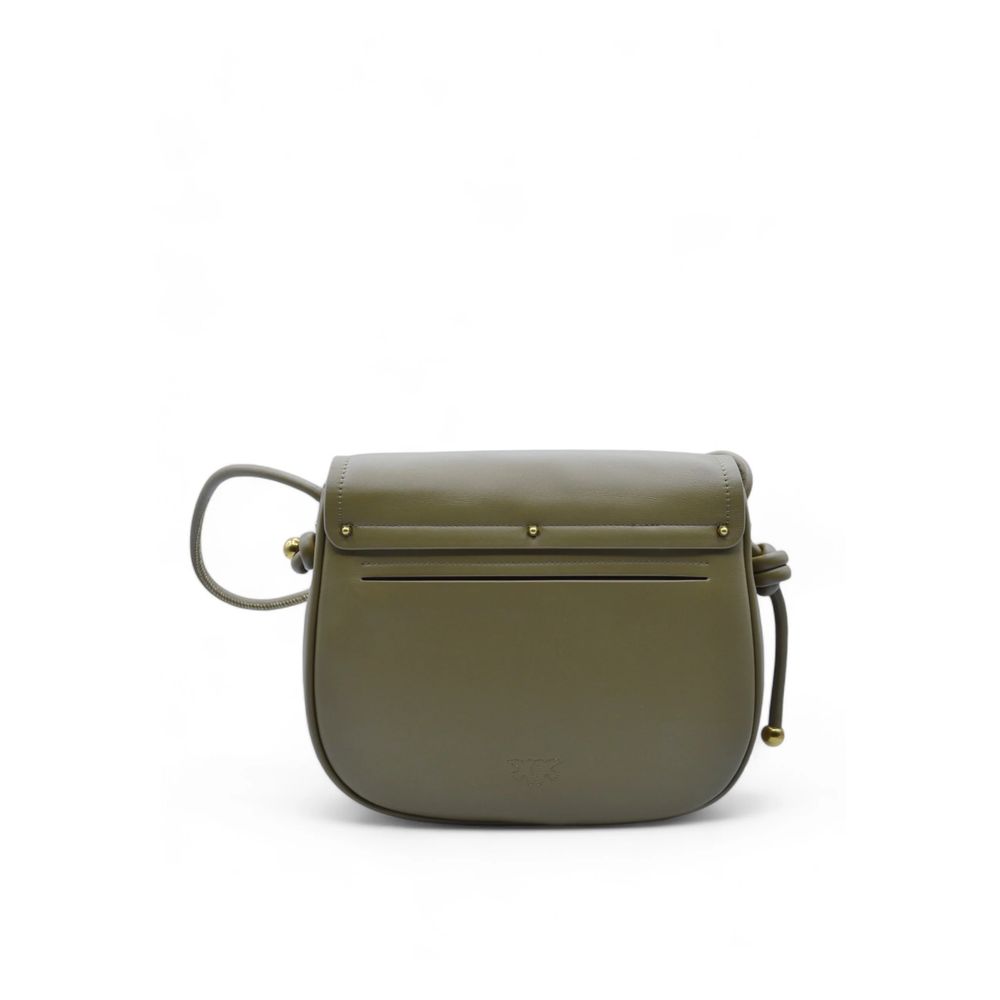 PINKO Grüne Leder Damen Crossbody Tasche