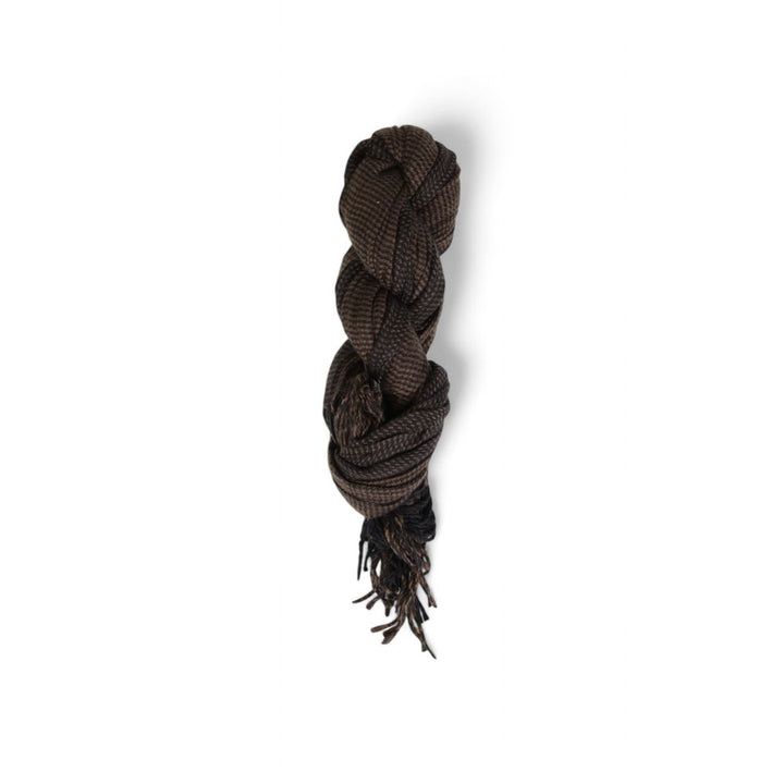 Brauner Polyester-Schal