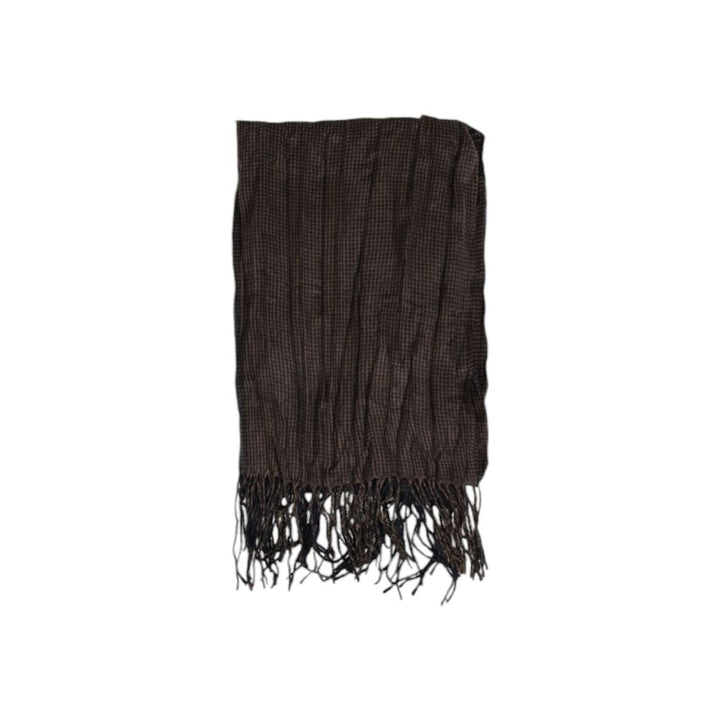 Brauner Polyester-Schal