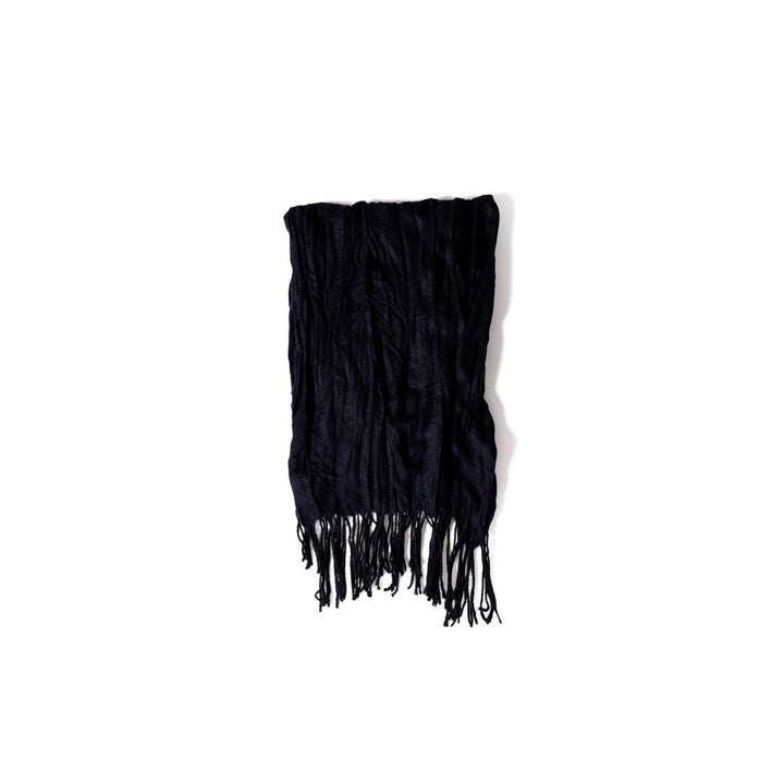 Schwarzer Polyester-Schal