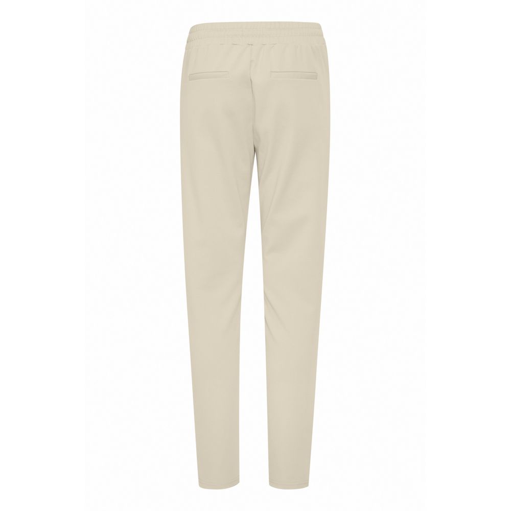 ICHI Beige Polyester Jeans & Hose