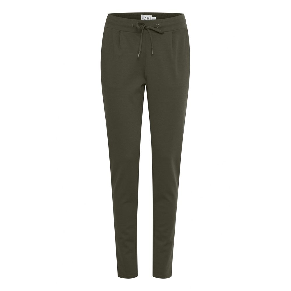 ICHI Grüne Polyester Jeans & Hose