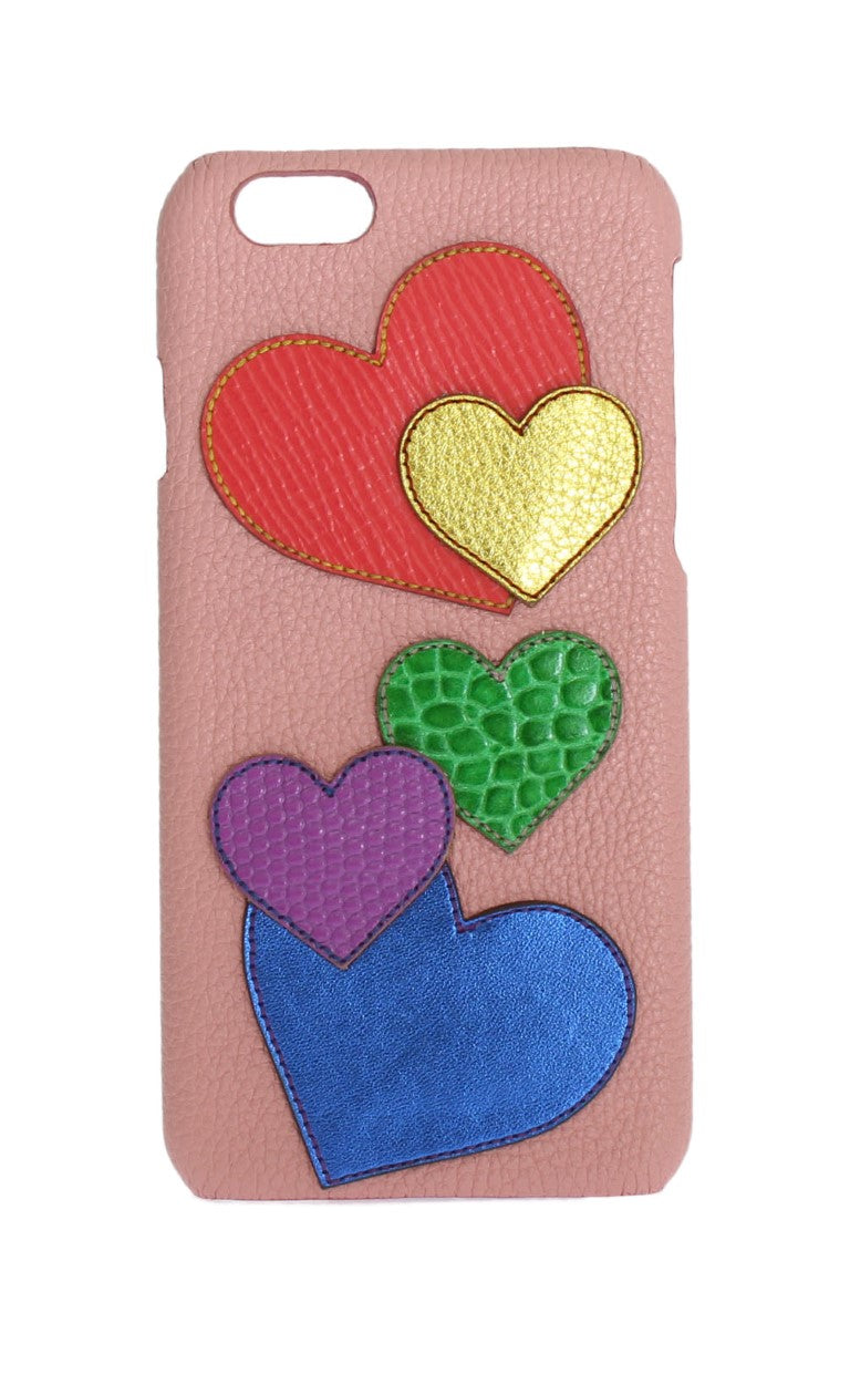 Rosa Leder Herz Handyhülle – modemio