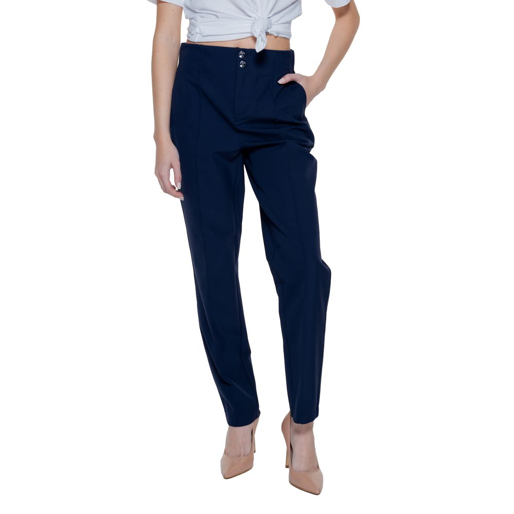 Blue polyamide jeans &amp; trousers