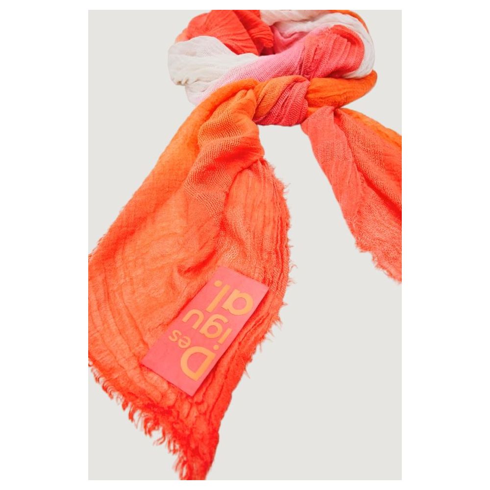 Desigual Orangefarbener Polyester-Schal