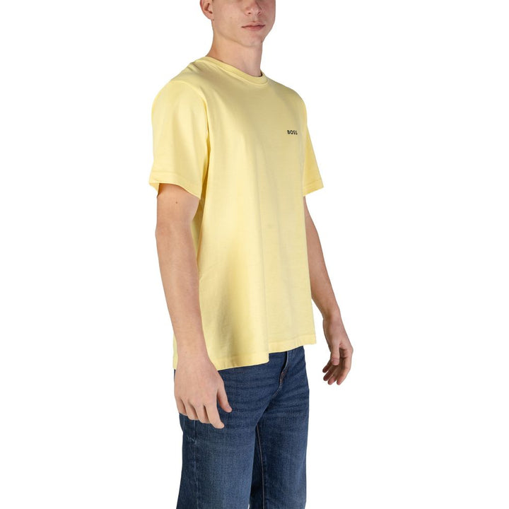 T-Shirt aus gelber Baumwolle