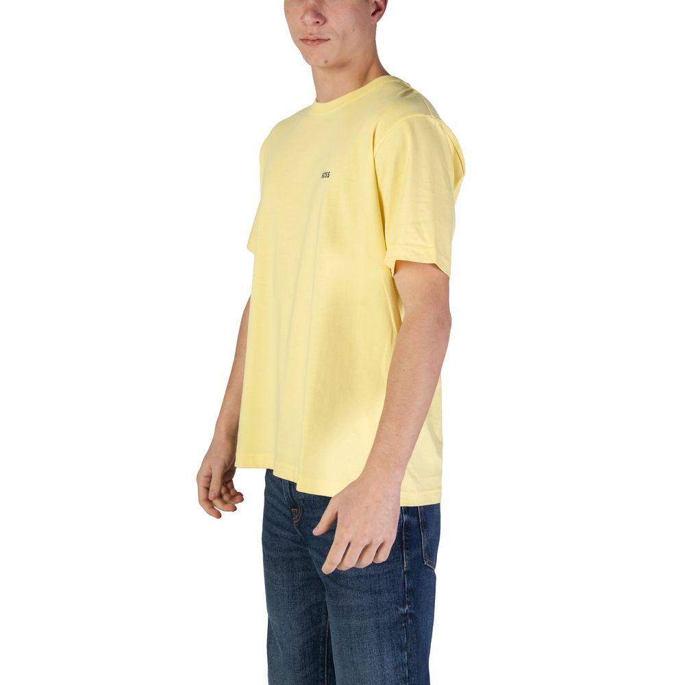 T-Shirt aus gelber Baumwolle