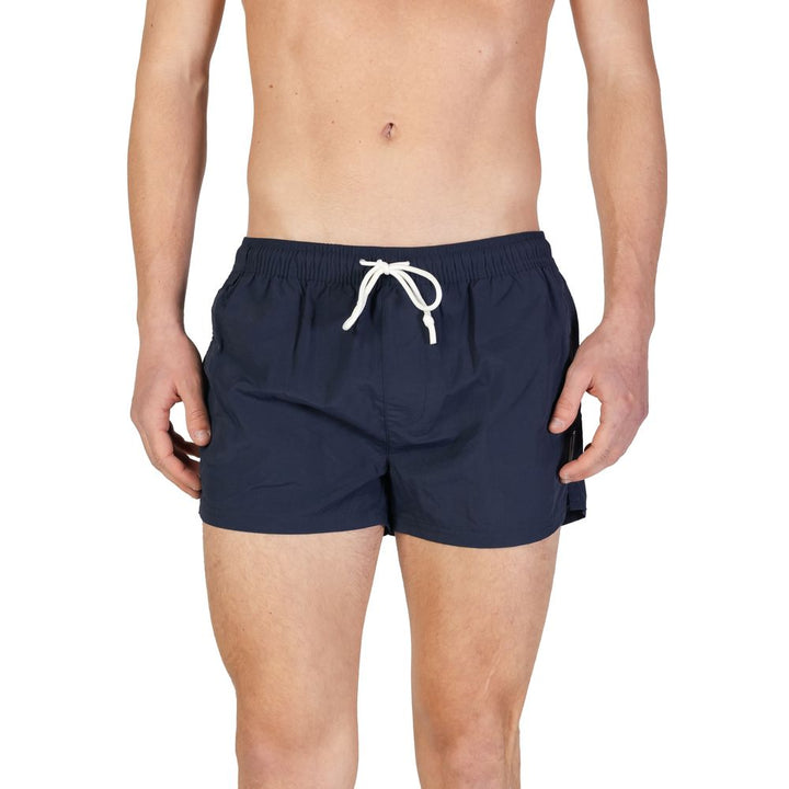 Blue polyester swimwear