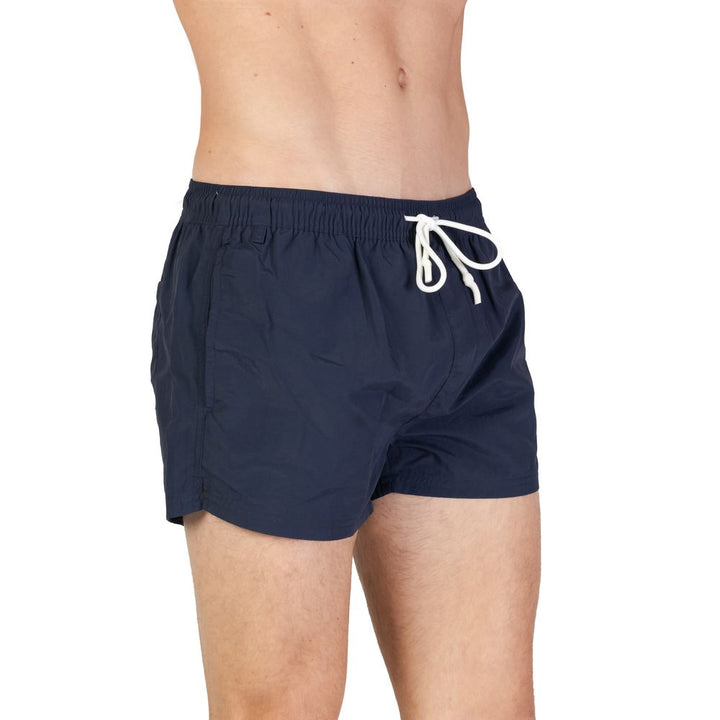 Blue polyester swimwear