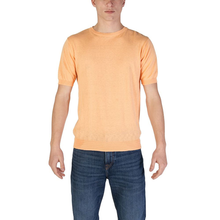 Orange cotton T-shirt