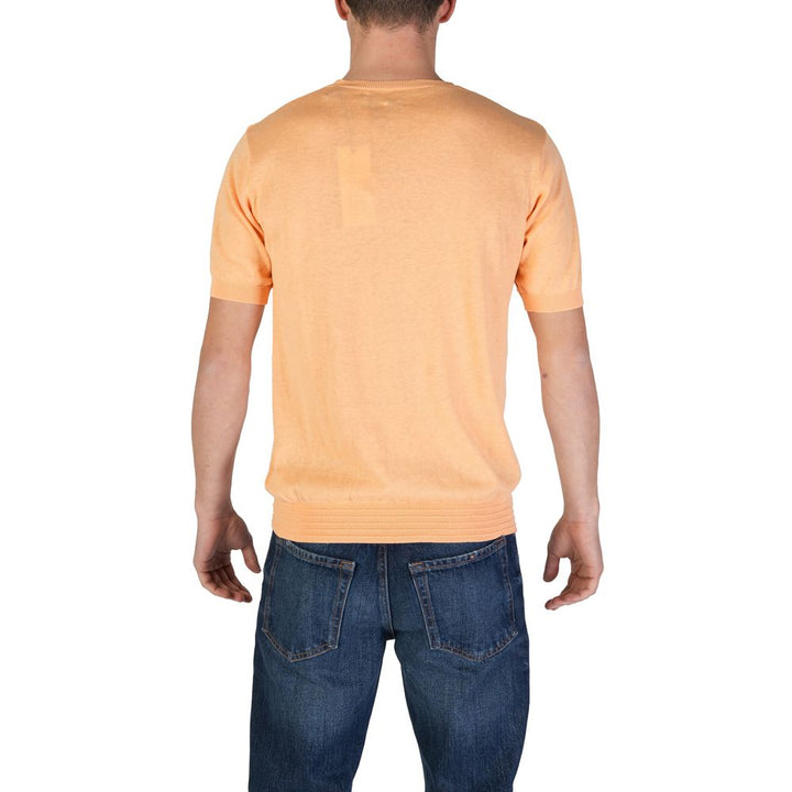 Orange cotton T-shirt