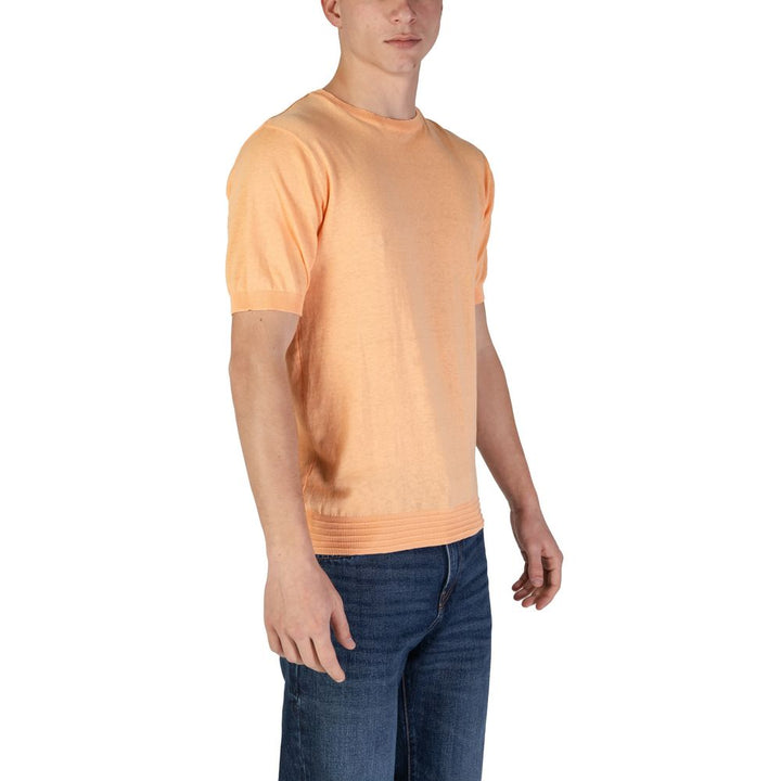 Orange cotton T-shirt