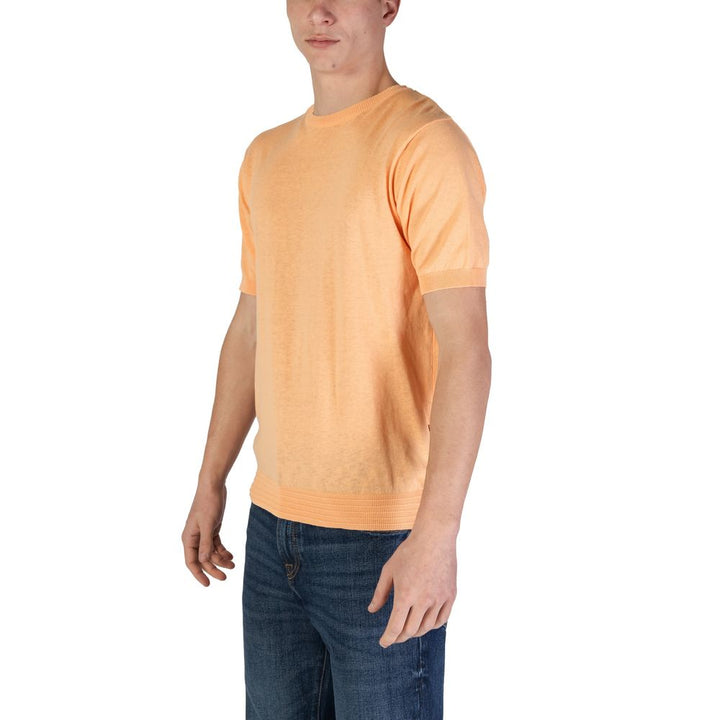 Orange cotton T-shirt