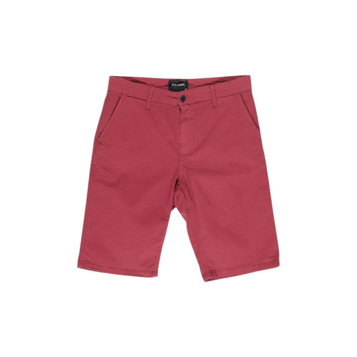 Bordeaux cotton shorts
