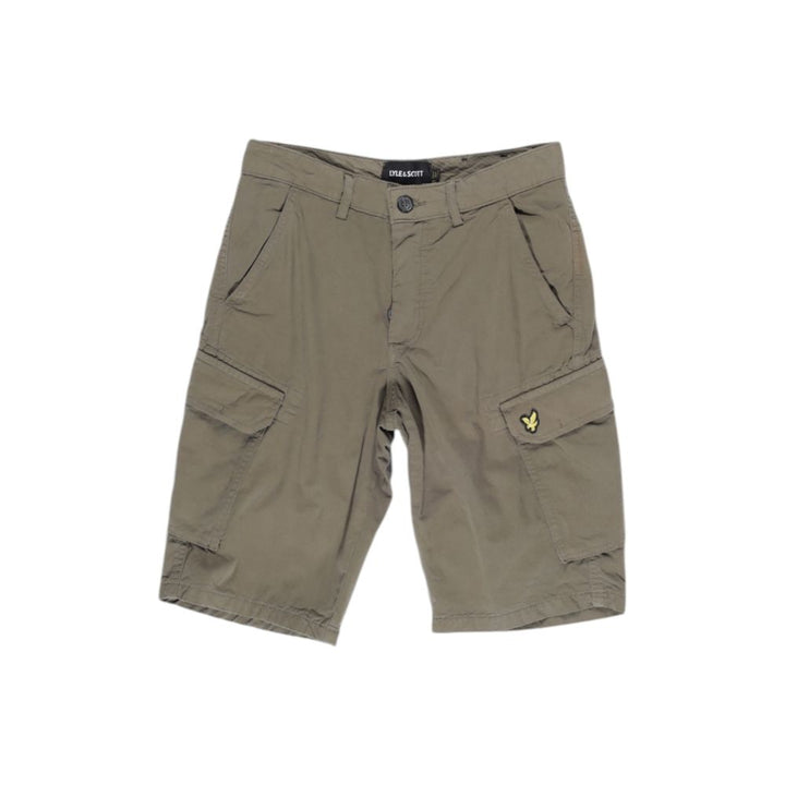 Green cotton shorts