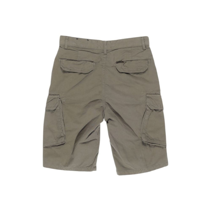 Green cotton shorts
