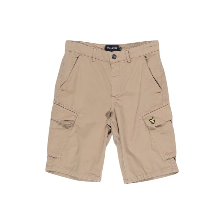 Beige cotton shorts